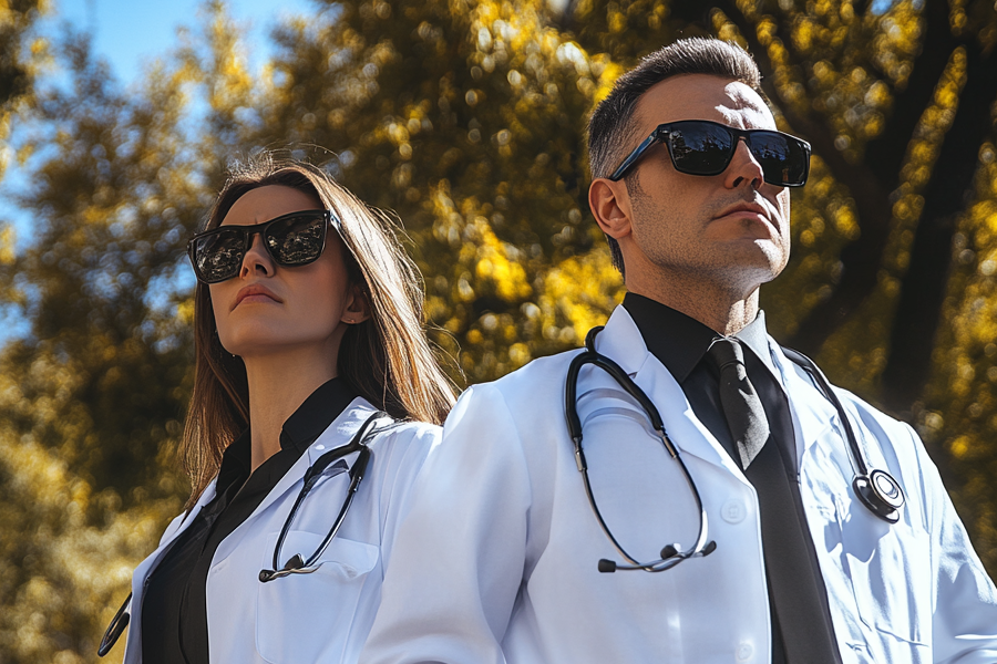 Fitted White Lab Coat